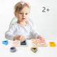 Montessori Geometric Shape Puzzles •  Wooden & Silicone