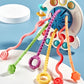 Montessori Baby Sensorisches UFO Pull String Beißspielzeug