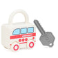 Montessori Kids Learning Lock & Key Vehicle Toy Set