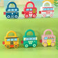 Montessori Kids Learning Lock & Key Vehicle Toy Set