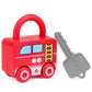 Montessori Kids Learning Lock & Key Vehicle Toy Set