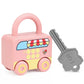 Montessori Kids Learning Lock & Key Vehicle Toy Set