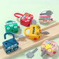 Montessori Kids Learning Lock & Key Vehicle Toy Set