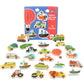 Montessori Kids Wooden Jigsaw Puzzles • Animals, Foods & Vehicles