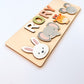 Montessori Personalised Name Puzzle Board Animals