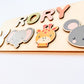 Montessori Personalised Name Puzzle Board Animals