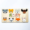 Montessori Personalised Name Puzzle Board Animals