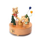 Montessori Wooden Music Carousel Wind Up Toy