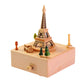 Montessori Wooden Music Carousel Wind Up Toy