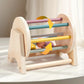 Montessori Wooden Rotating Cylinder Drum With Wooden Balls