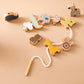 Montessori Wooden Animal Shapes String Threading Toys