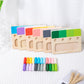 Montessori Rainbow Colour Peg Matching Board • Set of 6