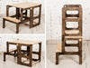 Montessori Transformable Kitchen Tower Steps & Table