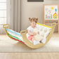 Kids Wooden Climber Rocker With Cushion