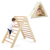 Kids Wooden Climbing Triangle Tent with Cushion